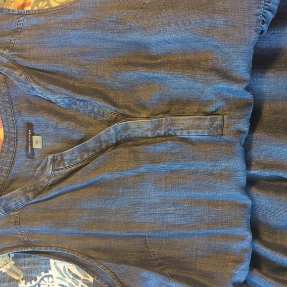 Tommy Hilfiger Sleeveless Chambray Dress Size 12 - Picture 7 of 8